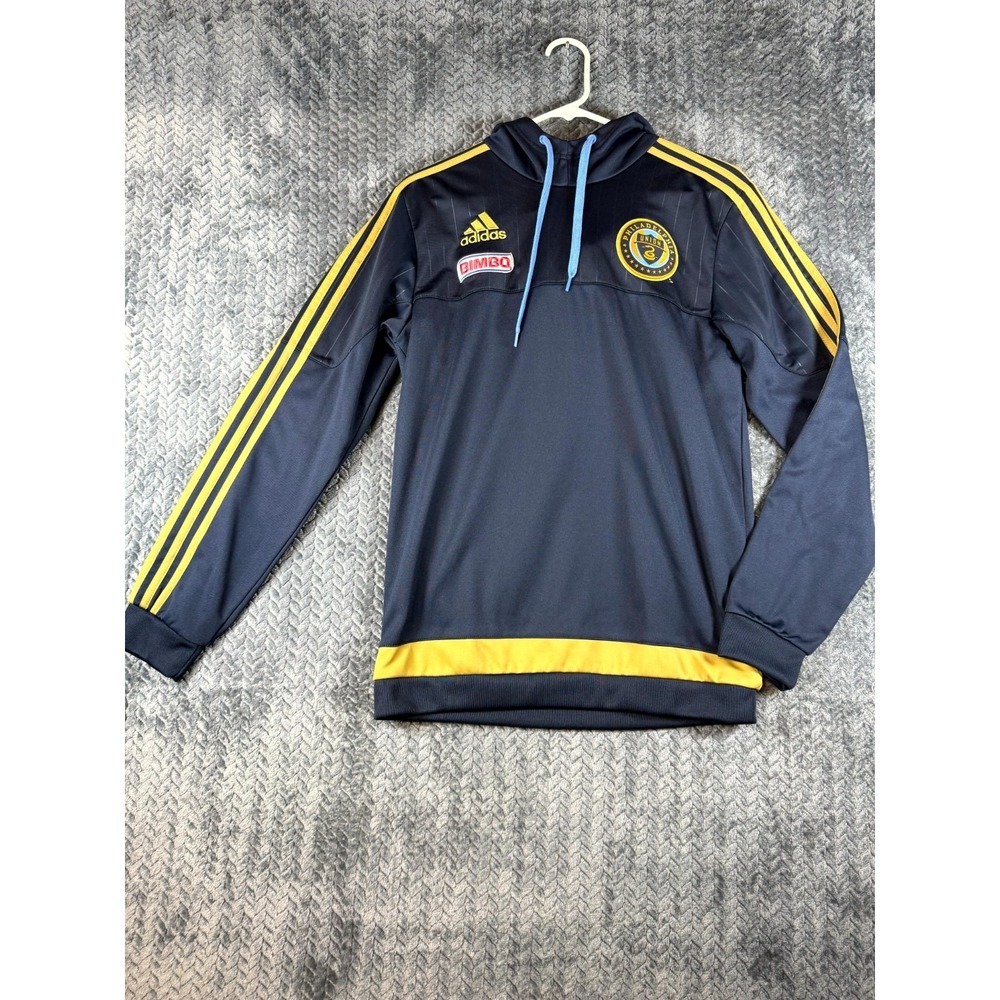 Philadelphia Union Bimbo Hoodie Mens Small Navy Blue Adidas Soccer Athletic